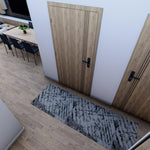 Traversa Any, gri/crem 022, latime 78 cm (surfilata) - CovorulPerfect