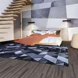 Covor Roma geometric, gri, dreptunghiular - CovorulPerfect
