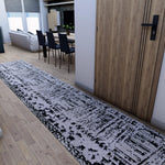 Traversa antiderapanta Flex abstract , latime 75 cm (surfilata) - CovorulPerfect