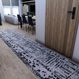 Traversa antiderapanta Flex abstract , latime 75 cm (surfilata) - CovorulPerfect