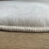 Covor Tip Blanita, ivory, rotund, antiderapant - CovorulPerfect
