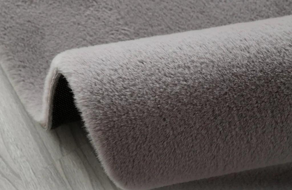 Covor Tip Blanita, gri, rotund, antiderapant - CovorulPerfect