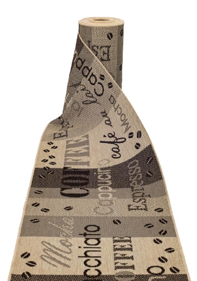 Traversa antiderapanta Flex Coffee 052, latime 75 cm (surfilata) - CovorulPerfect