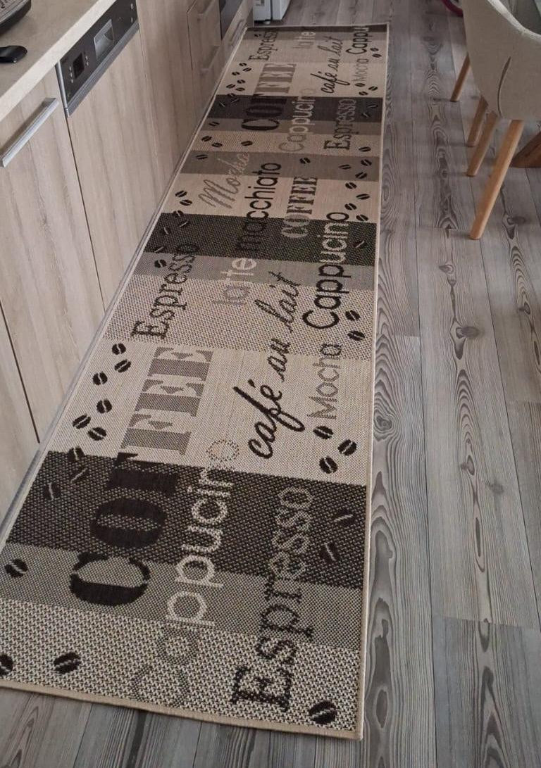 Traversa antiderapanta Flex Coffee 052, latime 75 cm (surfilata) - CovorulPerfect