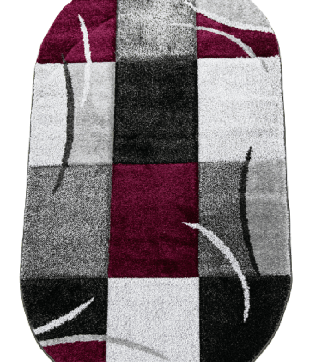 Covor Garden, gri/lila, oval - CovorulPerfect