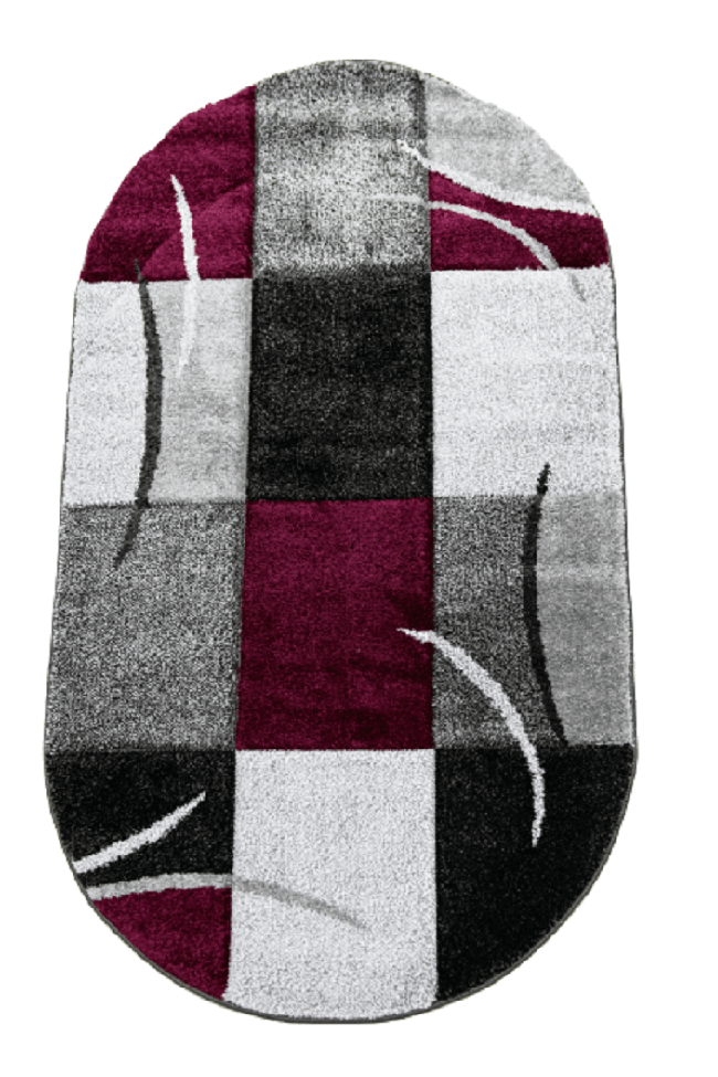 Covor Garden, gri/lila, oval - CovorulPerfect