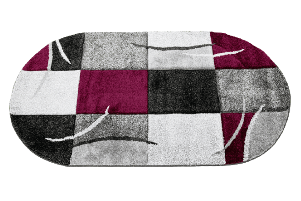 Covor Garden, gri/lila, oval - CovorulPerfect