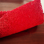 Traversa covor intrare int.si ext. Curly, rosu - CovorulPerfect