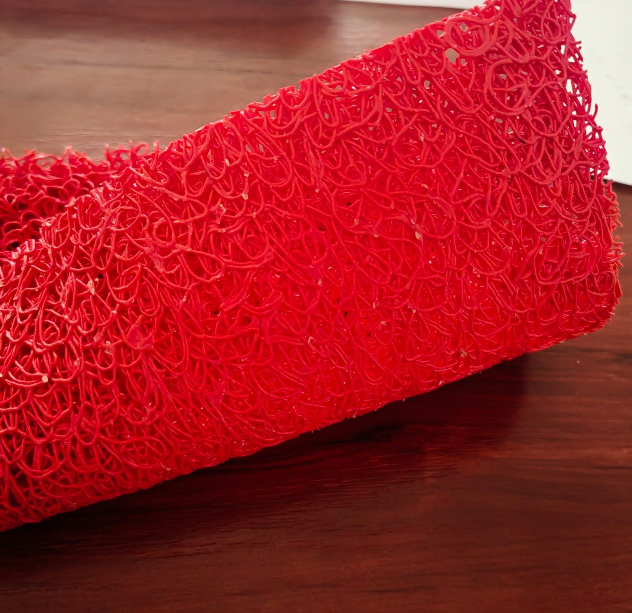 Traversa covor intrare int.si ext. Curly, rosu - CovorulPerfect