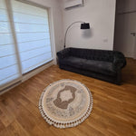 Covor elegant rotund cu franjuri, Daire - CovorulPerfect
