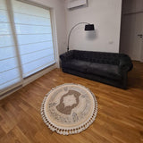 Covor elegant rotund cu franjuri, Daire - CovorulPerfect