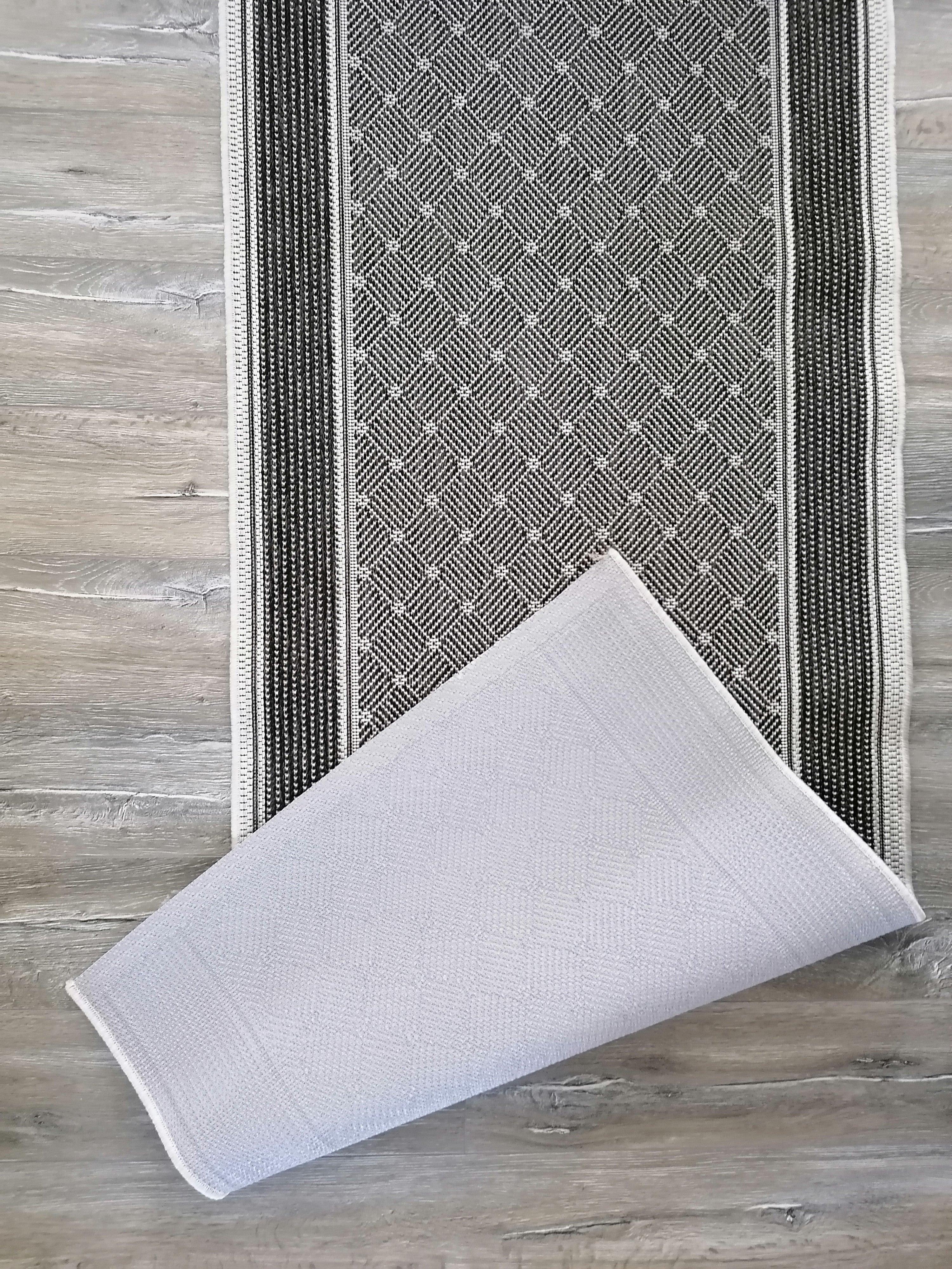 Traversa antiderapanta Flex, gri, latime 75 cm (surfilata) - CovorulPerfect