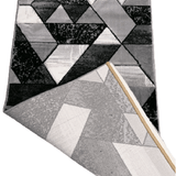 Covor Roma geometric, gri, dreptunghiular - CovorulPerfect
