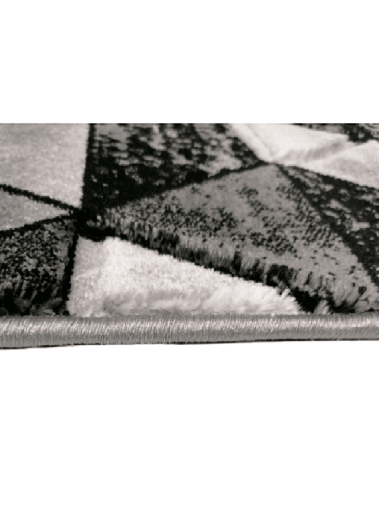 Covor Roma geometric, gri, dreptunghiular - CovorulPerfect