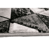 Covor Roma geometric, gri, dreptunghiular - CovorulPerfect