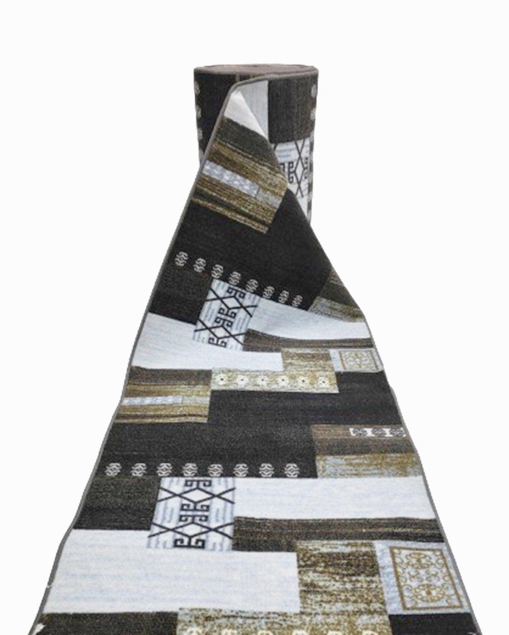 Traversa antiderapanta imprimata Butique, subtire, latime 60 cm (surfilata) - CovorulPerfect