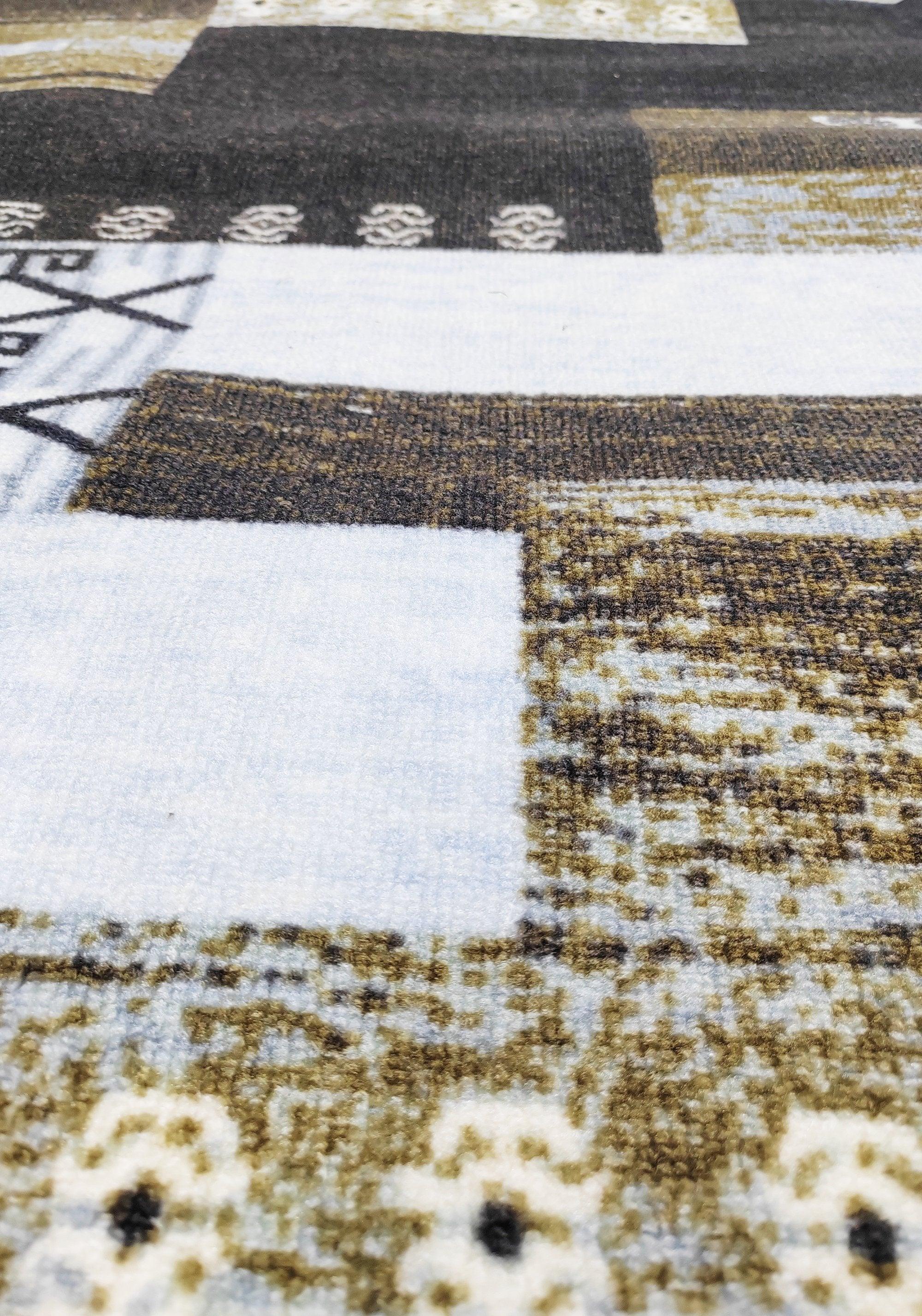 Traversa antiderapanta imprimata Butique, subtire, latime 80 cm (surfilata) - CovorulPerfect