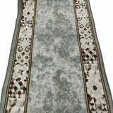 Traversa antiderapanta imprimata Kira, subtire, latime 120 cm (surfilata) - CovorulPerfect