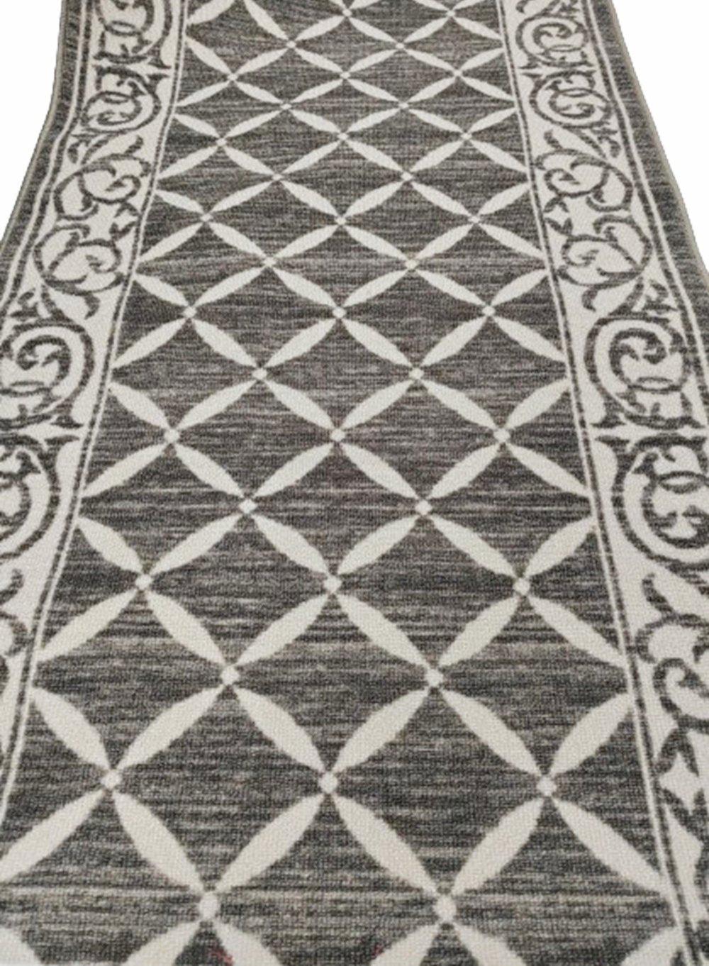 Traversa antiderapanta imprimata Kros, subtire, latime 100 cm (surfilata) - CovorulPerfect