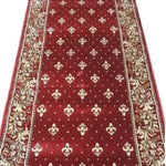 Traversa Biserica crini, latime 100 cm (surfilata) - CovorulPerfect
