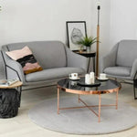 Covor Tip Blanita, gri, rotund, antiderapant - CovorulPerfect