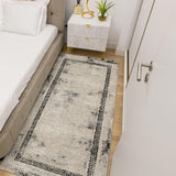 Covor Eva, gri/negru, dreptunghiular - CovorulPerfect