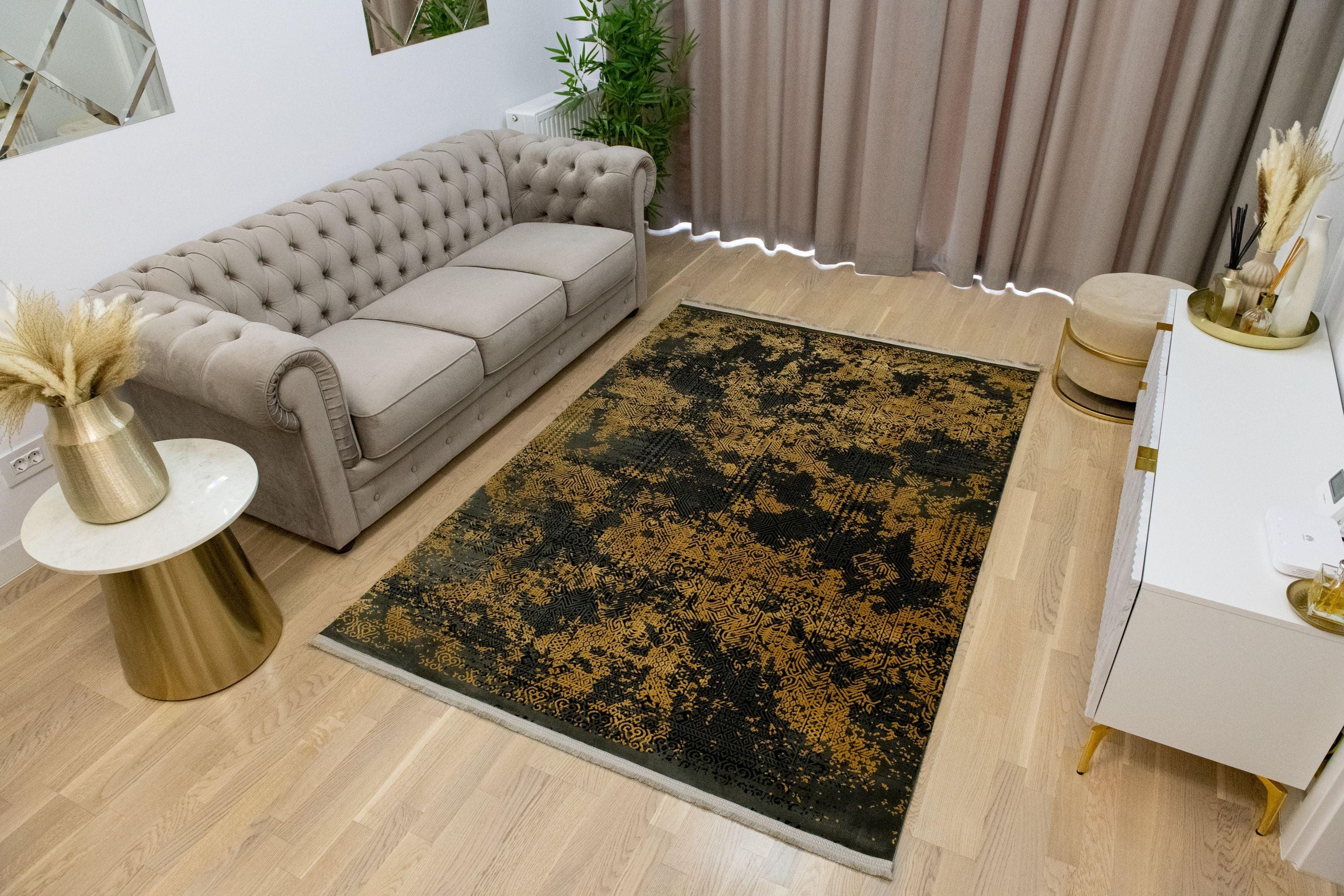 Covor Galata, gri/galben, dreptunghiular - CovorulPerfect