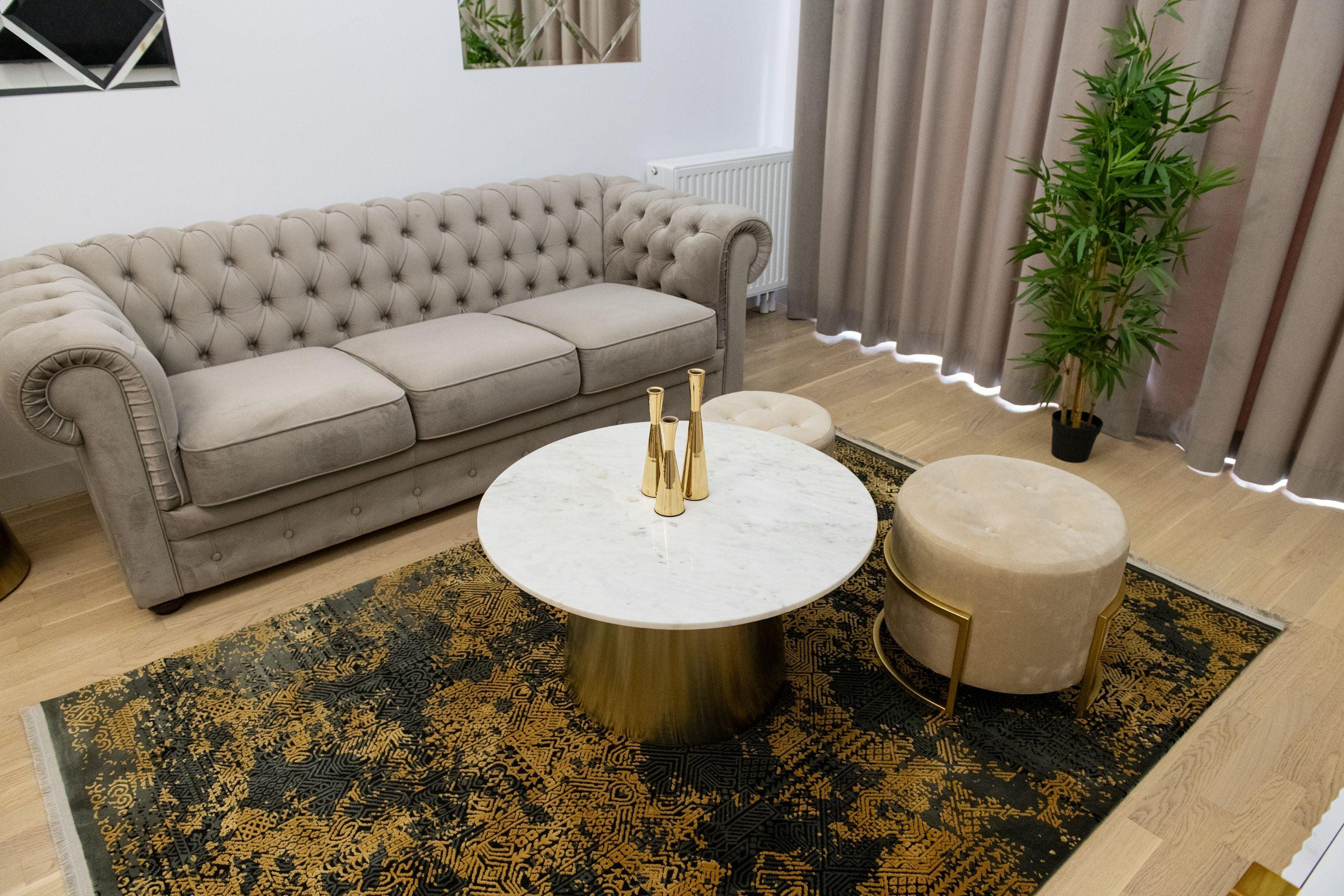 Covor Galata, gri/galben, dreptunghiular - CovorulPerfect