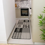 Covor antiderapant Flex 053 gri, model Kitchen - CovorulPerfect