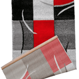 Covor Garden, gri/rosu, dreptunghiular - CovorulPerfect
