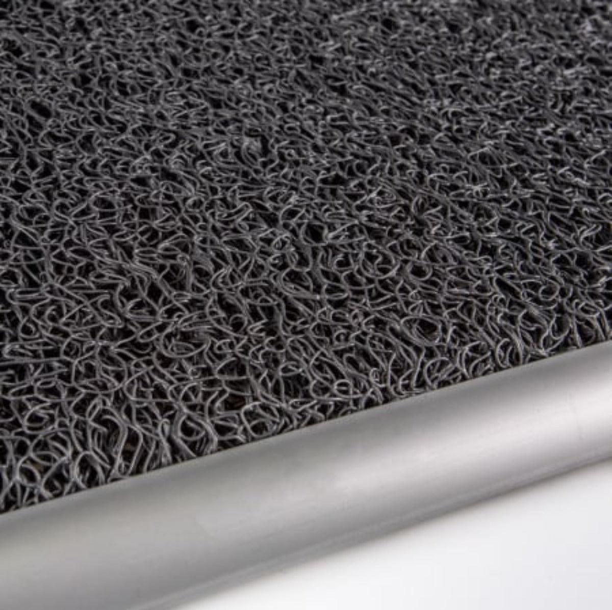 Traversa covor intrare int.si ext. Curly, negru - CovorulPerfect